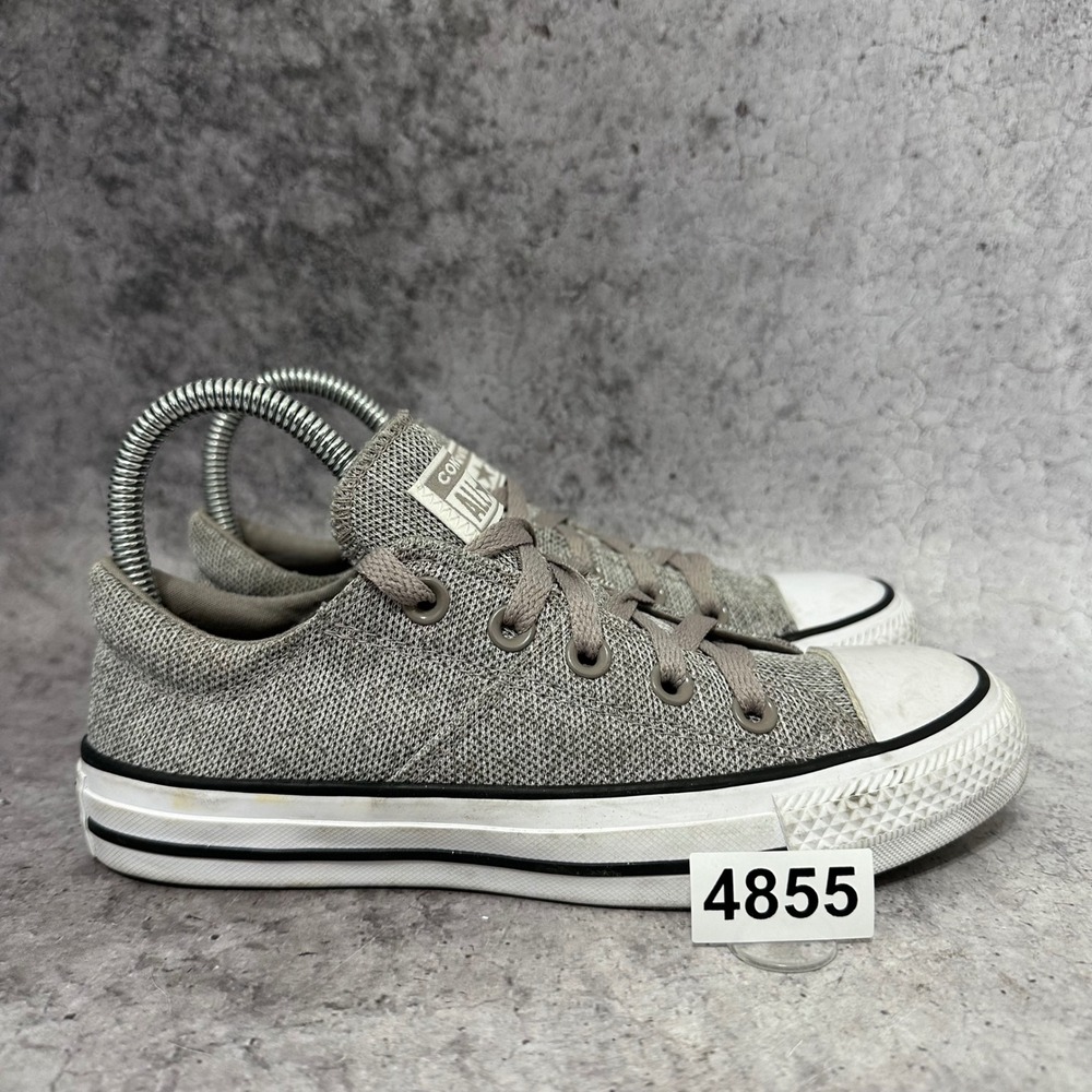 Converse Chuck Taylor Madison Womens 6 Gray Low Top Knit Sneakers 561763F